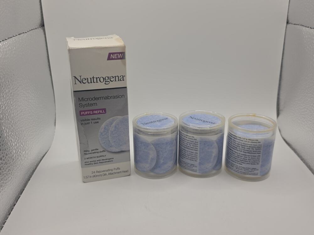Neutrogena Microdermabrasion System 58 Puffs Total Refills + 1 Attachment Head